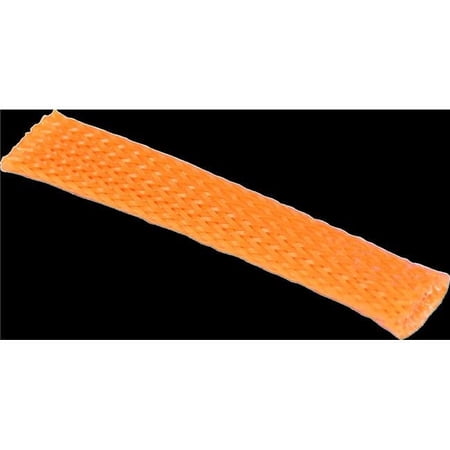 0.37 in. ID Braided Flex Sleeving with 10 ft. Section - Orange