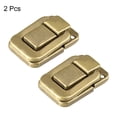 thumbnail image 5 of Uxcell Toggle Latch, 48mm Brass Decorative Hasp Wooden Box Catch w Screws 2Pcs, 5 of 6