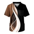 thumbnail image 1 of Men's Short Sleeve V Neck Print Chest Pocket Carer Top2XL, 1 of 3