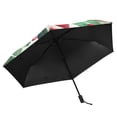 thumbnail image 5 of ALAZA Cherry and Leaves Pattern UPF 50+ Compact Folding Umbrella for Rain Travel Umbrella Packable, 5 of 8