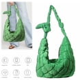 thumbnail image 3 of Bolso Crescent Bag Acolchado Bowknot Correa Mujer Gran Capacidad Hobo, 3 of 9