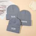 thumbnail image 1 of SNNROO Single/Two/Three-piece Set Papa+mama Autumn and Winter Knitted Hats, 1 of 7