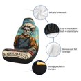 thumbnail image 6 of Cauagu Skeleton Chef BBQ Scene Print Car Seat Covers,Universal Automotive Seat Covers Car Seat Protectors Easy to Install Car Cover Car Accessories Auto rucks Van & SUV-1, 6 of 9