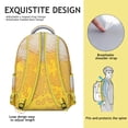 thumbnail image 5 of Geometric Shapes Texture Print Backpack - Modern Laptop Bag for School, College, Work Commute and Travel, Lightweight Durable Bookbag, Cool Gift Idea, 5 of 6