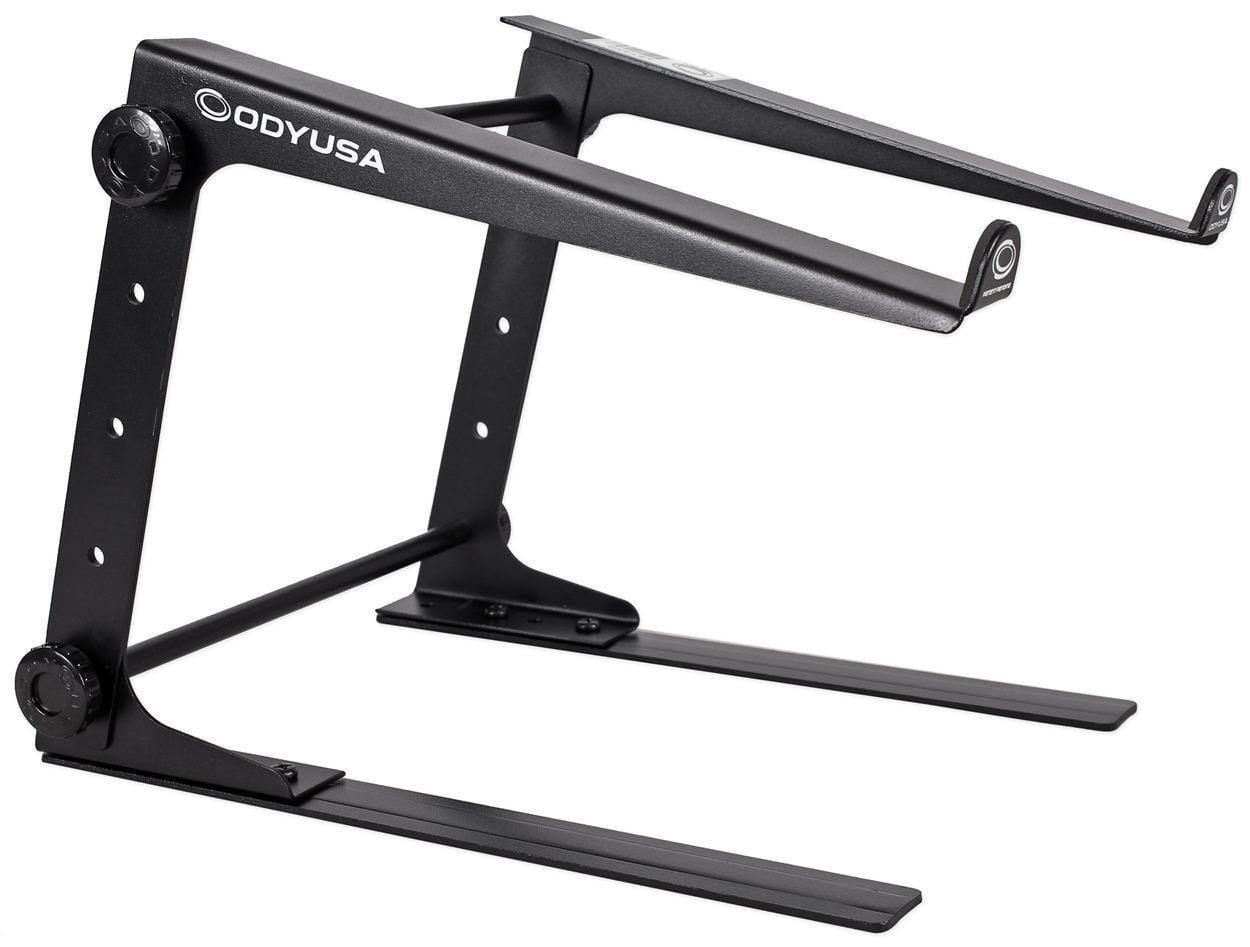 Odyssey LSTANDS LSTAND Adjustable Stand-Alone Tabletop Laptop Pro DJ Stand Black