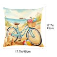 thumbnail image 3 of YiJuHui Ocean Beach Theme Throw Pillow Cover 45x45 Cm Summer Decorative Cushion Case For Sofa Bedroom Patio, High Definition Printing Soft Breathable Polyester Fabric, 3 of 9