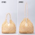 thumbnail image 3 of Bolso de mano tejido a mano para mujer, nuevo diseño 2024, bolso de mujer ahuecado, bolso de hombro tipo cubo informal y moderno, 3 of 5
