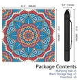 thumbnail image 2 of Mandala Mahjong Mat for Table, 31.5*31.5in Anti Slip American Mahjong Table Cloth, Noise Reduction, Neoprene Mah jongg Mat with Carrying Bag & 3 Dices, Mahjong Accessories Gift, Board Tile Games Mats, 2 of 7