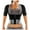 Silver, variant on Women's Sweat Enhancing Fitness Suit Long Sleeve Workout Gear For High Intensity Training" Compression Half Vest Zipper Fall Must Haves for Women Womens Zip Vest Women Long Coat Fitted Weight Vest