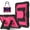 Black+Rose, variant on Dteck For Samsung Galaxy Tab A11 Plus 11" (2025) Tablet Case, Heavy Duty Shockproof Protective Cover with Oversized Kickstand & Shoulder Strap, Rugged Case for Kids and Adults, Black