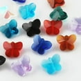 thumbnail image 2 of U8MO 10pcs 14mm Butterfly Shape Crystal Glass Faceted Loose Spacer Beads Pendants DIY-Deep Blue, 2 of 7