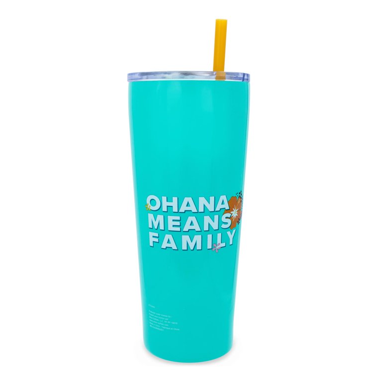 Ohana Means Family Stitch Cup with Straw 20 oz. - Lilo & Stitch