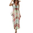 thumbnail image 1 of Vestido De Noche De Lujo Sin Mangas Para Mujer, Geometric Grid Vestido De Fiesta, 1 of 5