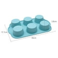 thumbnail image 2 of Milue 6 Holes Silicone Material Cake Moulds DIY Bread Chocolate Desserts Baking Mould, 2 of 15