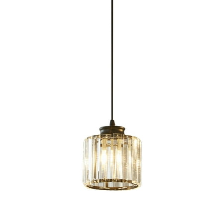 

1PC New Style Restaurant Ceiling Lamp Golden Crystal Lamp (Single Head No Bulb)