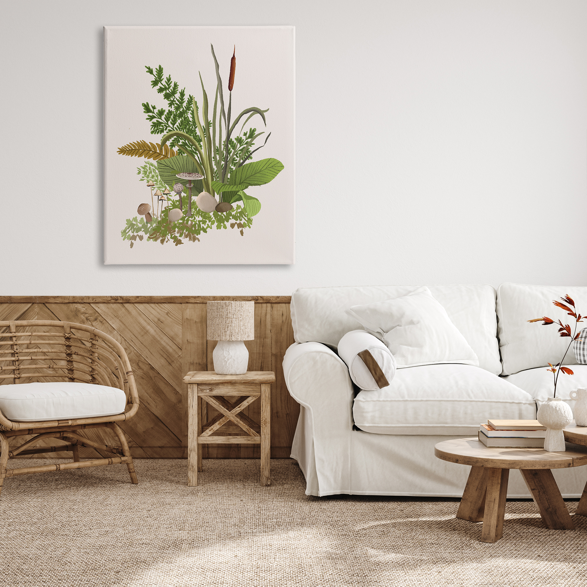 Stupell Industries Varied Nature Botanicals Forest Floor Mushrooms Arrangement Graphic Art Gallery Wrapped Canvas Print Wall Art, Design by House of Rose