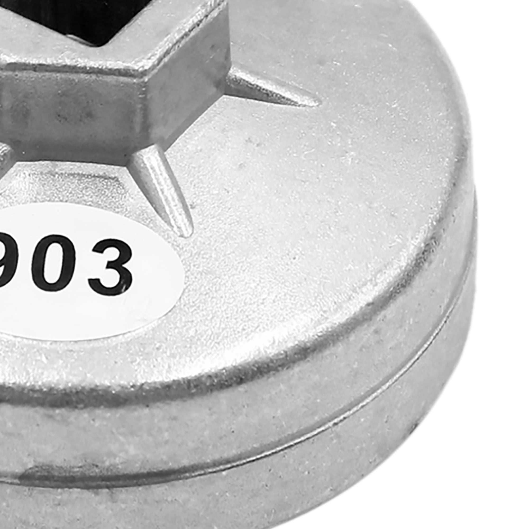 Unique Bargains 74mm 14 Flutes Metal Oil Filter Cap Wrench Socket Remover Tool