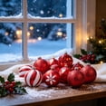 thumbnail image 5 of Christmas Home Decor, Painted Odd Shaped Christmas Ball Set, Christmas Decor Indoor, Christmas Ball, Christmas Tree Ornaments, for Christmas Gifts, Home, Party Decoration, 5 of 6