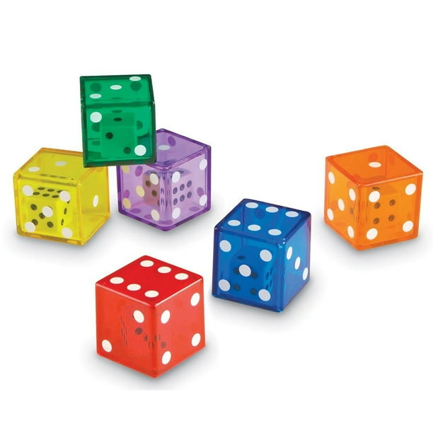Learning Resources Jumbo Dice In Dice, 12 Dice, Math Manipulatives
