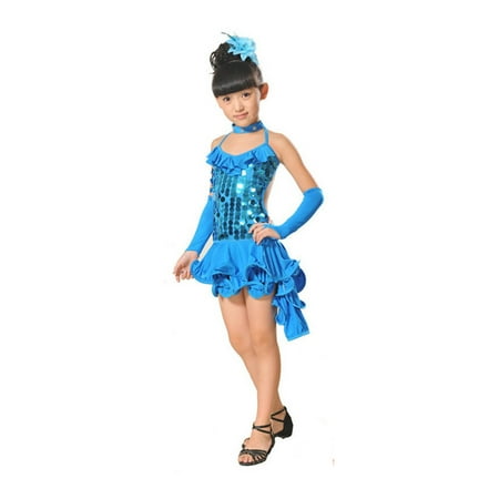 

koaiezne Children Kids Girls Dress Skirt Latin Ballet Dress Party Dancewear Ballroom Dance Dress Solid Slim Ball Dresses Boy Christmas Outfit 2t Girls 6 8 Clothes
