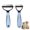 Blue, variant on Dematting Comb for Dogs, Dual-Sided Deshedding and Dematting Brush, Pet Grooming Brush, Dog Hair Remover Comb
