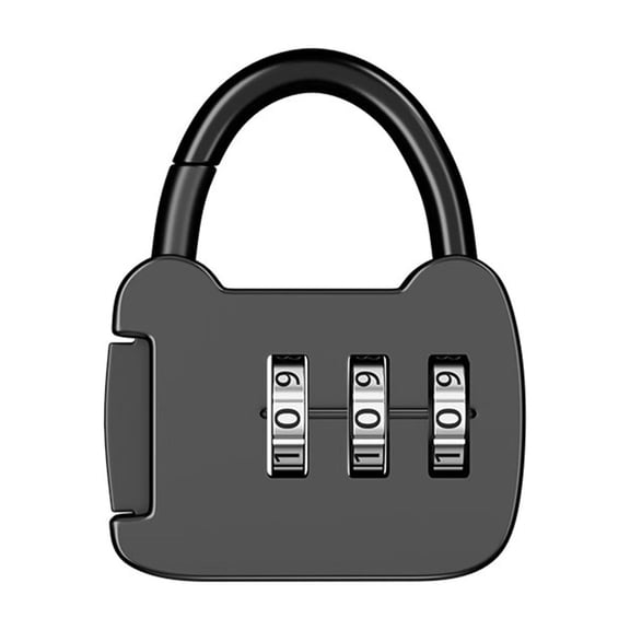 Ccocc Locker Lock 3 Digit Combination Cabinet Locker Padlock Metal Combination Lock for Locker Black
