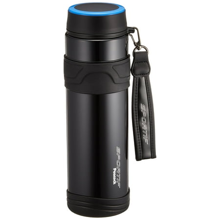 

Peacock Water Bottle Stainless Bottle Sports Mug Clear Black 1.0L AMX-RS100 BC