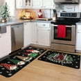 thumbnail image 2 of Stijggn 2 Pcs Christmas Area Rugs Christmas Decorations Non-Slip Skid Washable Runner Rug Xmas Holiday Decor Runner Rug Perfect for Porch, Living Room, Entryway, 2 of 6