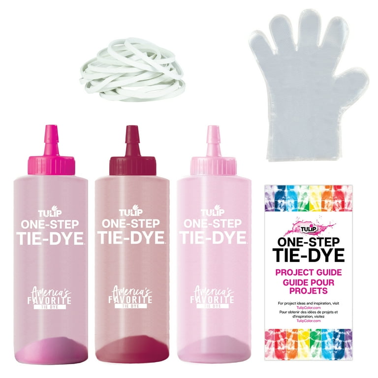 Tulip One-Step Tie-Dye 3 Color Kit, Cherry Blossom, DIY Tie Dye 