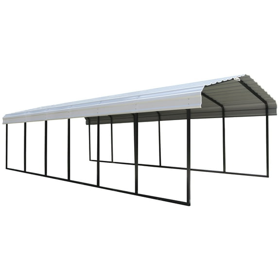 Arrow 24 x 12 x 7 ft Eggshell Carport