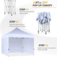 thumbnail image 4 of 10x10 Heavy Duty - Canopy Tent with 4 Sidewalls Commercial Grade White, 4 of 6
