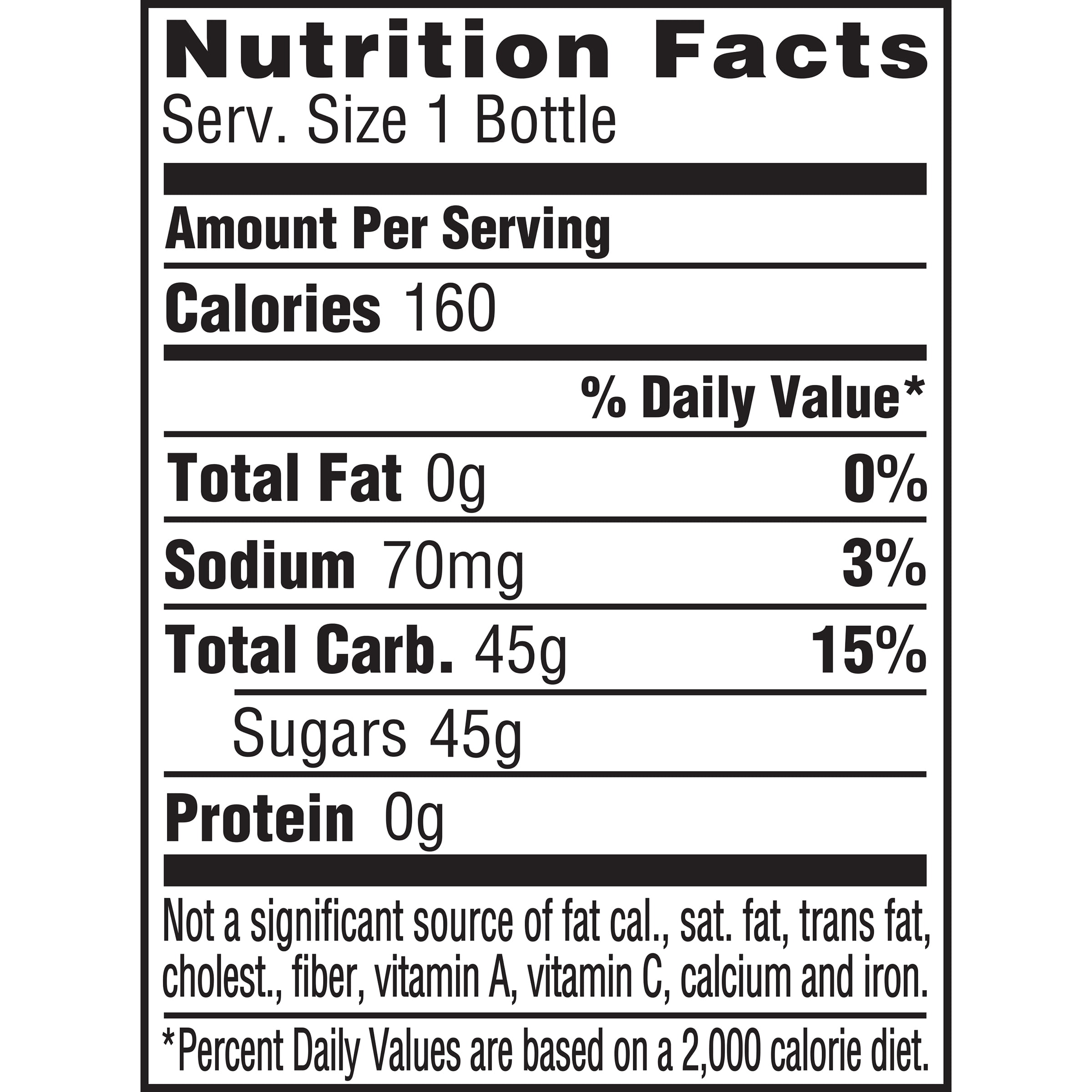 Barq S Root Beer Nutrition Facts 20 Oz Bios Pics