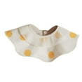 thumbnail image 3 of 2 Baberos Tipo Bandana De Muselina Hechos A Mano Para Eructar, Para Regalos De Cumpleaños Infantiles, Lunares Amarillos, 3 of 10