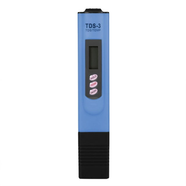 Rdeghly Digital LCD Water Quality Testing Pen Purity Filter TDS Meter Tester 0-9990 PPM Temp Portable, Water Meter, Water Meter Pen
