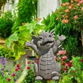 thumbnail image 2 of Garden Statues,Garden Decor,Dragon Statue Art Sculptures for Outdoor Backyard Porch Decoration,Housewarming Garden Gift, 2 of 6