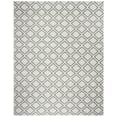 thumbnail image 2 of SAFAVIEH Micro-Loop Gavin Diamond Trellis Wool Area Rug, Silver/Dark Grey, 8' x 10', 2 of 7