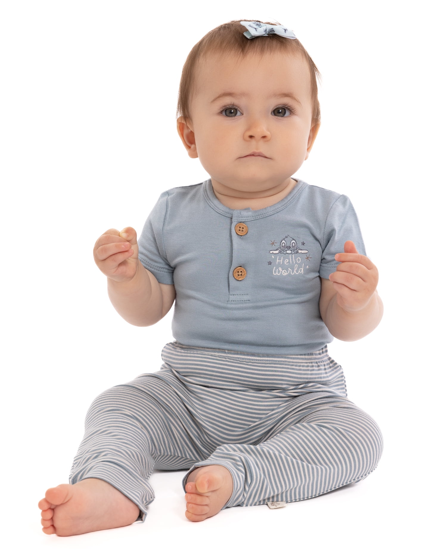Disney Baby Wishes + Dreams Stitch Sleep and Play Set, 3-Piece, Sizes Newborn-6/9M