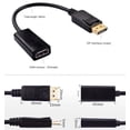 thumbnail image 5 of 2 Pcs Adaptateur dp vers hdmi Câble 1080p 26mm, Source DisplayPort vers hdmi, 5 of 5