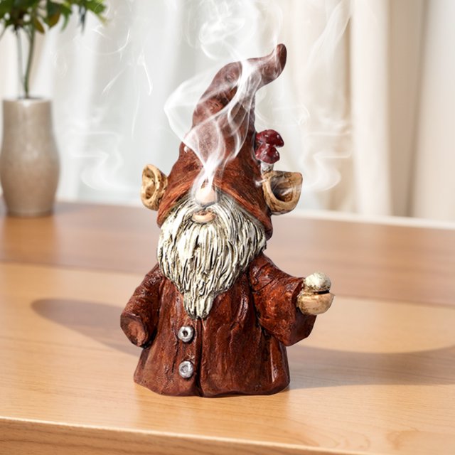 Quemador de incienso Plague Doctor Cone Burner Gnome Decor Regalos únicos para mujeres y hombres