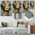 thumbnail image 4 of Designart "Cubist Woman in Glam Harmonious Elegance I" Fashion Metal Wall Art Prints, 4 of 5