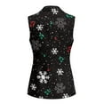 thumbnail image 3 of Uorisanigo Christmas Snowflake Vests for Women Open Front Women's Sleeveless Vest Blazer Lightweight Blazer Vest Elegant Outerwear Size 4XL, 3 of 7