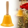 thumbnail image 2 of Santa Claus Hand Bells, Christmas Decorations, Service Call Bell with Wood Handle, for Home Party Restaurant Office, 2.5"x4.6", 2 of 9