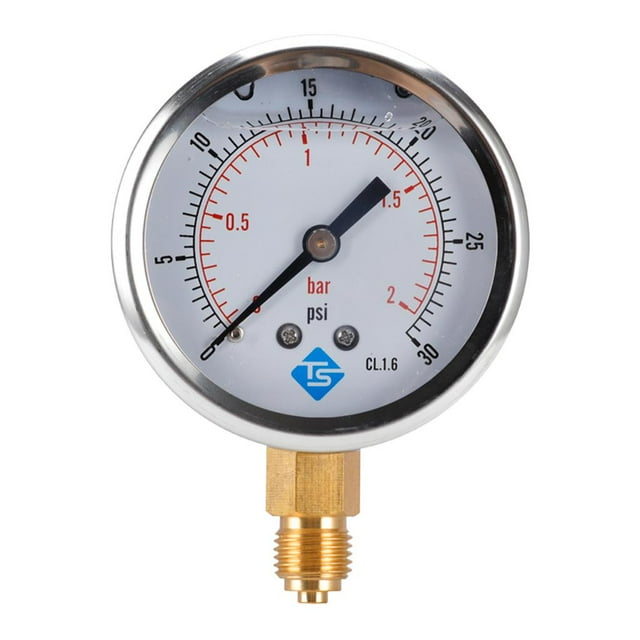 Almencla Y60 Calibro Di Vuoto Radiale Doppia Scala 1/4 "BSP Inferiore FACILE DA TRASPORTO 0-30psi