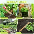 thumbnail image 6 of Japanese Hand Tiller/Rake for Garden, 15.4 Inches Stainless Steel Cultivator with Garden Hoe for Digging, Weeding, and Planting, Gardening Tool with Wooden Handle, 6 of 6