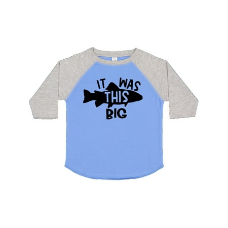 

Inktastic It Was This Big Fishing Humor Gift Toddler Boy or Toddler Girl T-Shirt