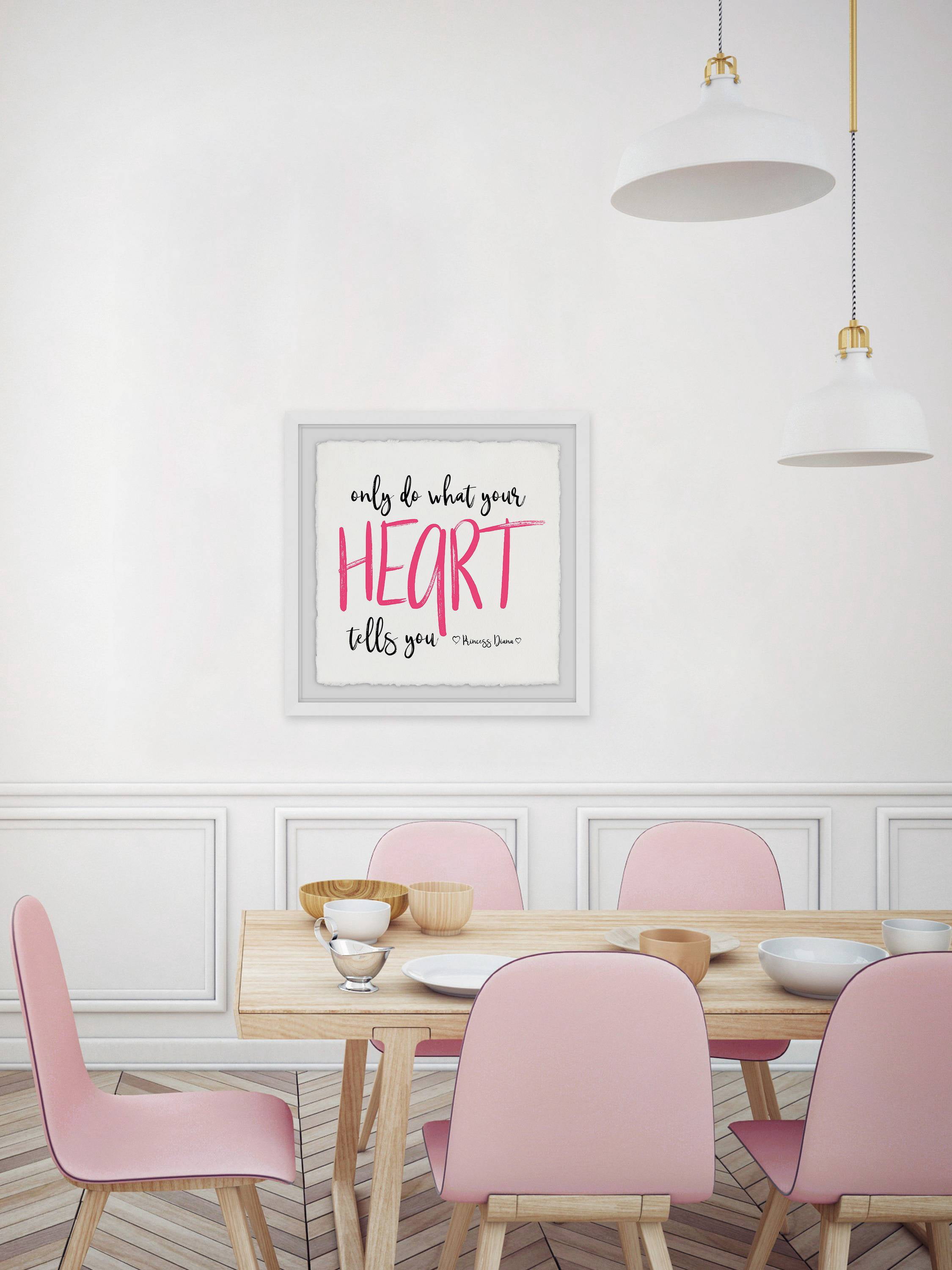 Do What Your Heart Tells You Framed Painting Print