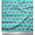 thumbnail image 1 of Soimoi Poly Crepe Fabric Dot & Ogee Damask Decor Fabric Printed Yard 52 Inch Wide, 1 of 3