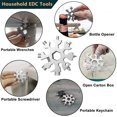 thumbnail image 4 of 3 Pack-18 en 1 Flocon de Neige Multi-Outils-Flocons de Neige en Acier Inoxydable Multi-Outils (Standard, Inox), 4 of 5