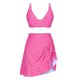 thumbnail image 5 of Trajes de baño para mujer Trajes de baño de dos piezas a cuadros para mujer Trajes de baño de vendaje Cuello redondo Trajes de baño sin espalda Trajes de baño de 3 piezas para mujer, 5 of 9