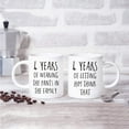 thumbnail image 4 of Koyal Wholesale 4th Wedding Anniversary Coffee Mug, 4 Years of Wearing the Pants in the Family, Letting Him Think, 2-Pk, 4 of 4